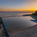 Aerial Sunrise at Forster Main Beach with Sea Pool