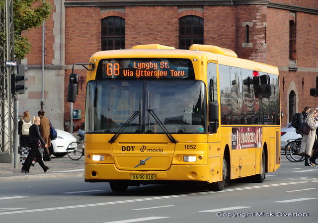 New for route 68 in September ´´via Utterslev Torv´´ appears on about ½ of all journeys in both directions for the final 13 months of Volvo 8500 operation like 1052 here