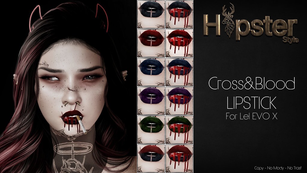 [Hipster Style] Cross&Blood Lipstick for Lel EVO X