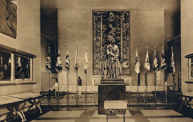 New York World's Fair, 1939, Albertype, Polish Pavillion, Statue, Joseph Pilsudski
