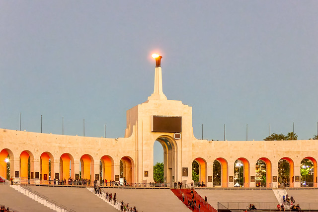 Rammstein in LA: Memorial Coliseum Flame