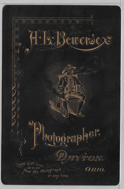 A. L. Bowersox, Dayton Ohio-Photographer's Back Imprint