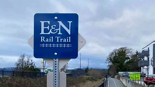 E&N Rail Trail Sign by Drydock