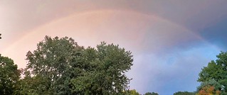 Rainbow over #TrumbullCT.  #rainbow #thunderstorm #ctweather #ctwx