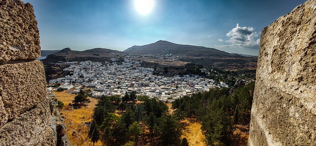 Greece, Lindos (seen from Acropolis) -2022