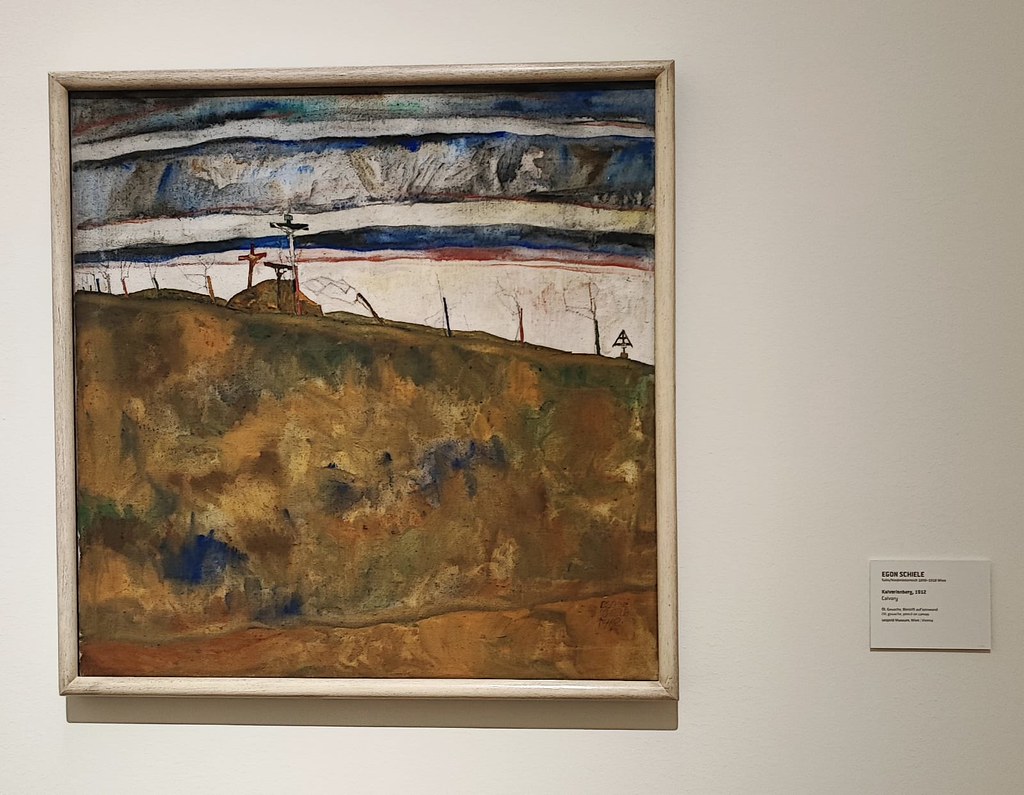יצירת מופת צייר אגון שילה מוזיאון לאופולד וינה ציור נוף מודרני טיול במוזיאונים בוינה אסף הניגסברג