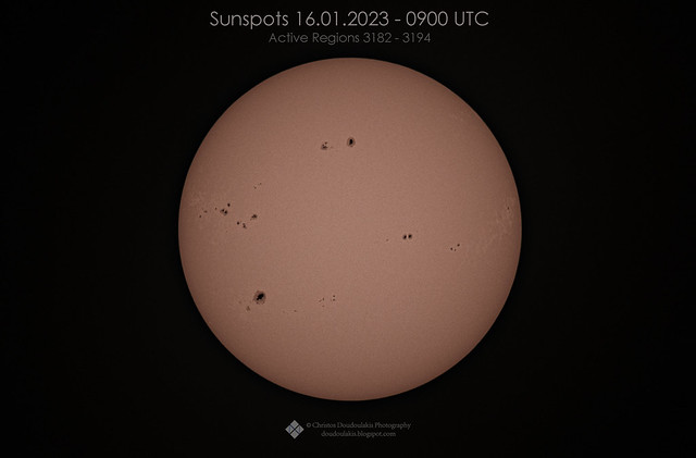 Sunspots 16.01.2023