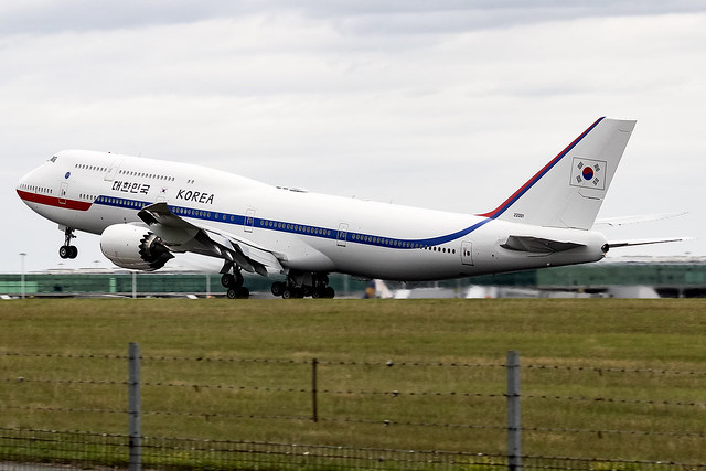 22001 Republic of Korea Air Force B747-8 London Stansted