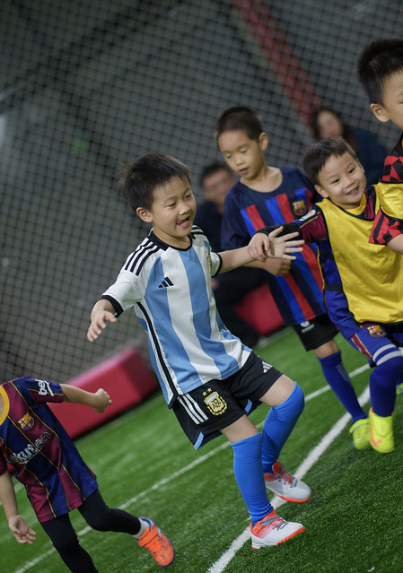 Chenyang Playing Football