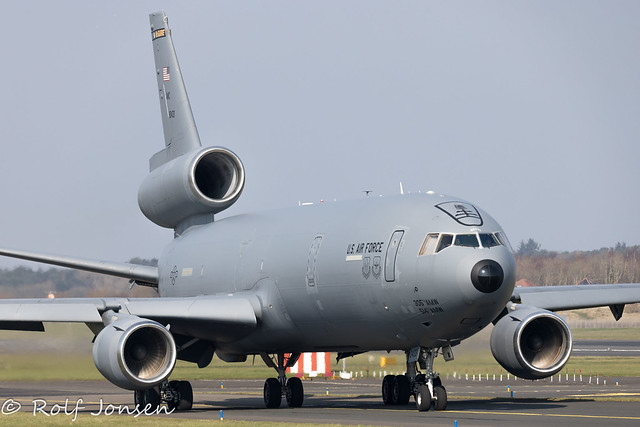 79-0433 McDonnell Douglas KC-10A Extender United States Air Force Prestwick airport EGPK 27.03-22