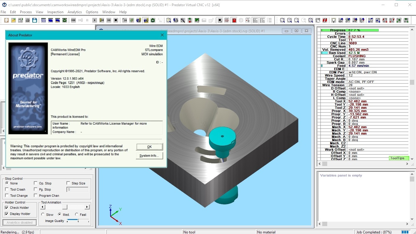 Working with CAMWorks WireEDM Pro 2022 SP0 for SolidWorks 2021-2022 full