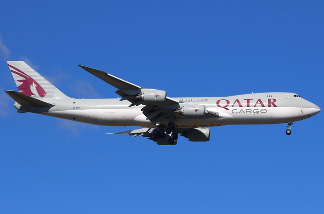 Qatar Airways Cargo الجوية Boeing 747-87UF A7-BGA