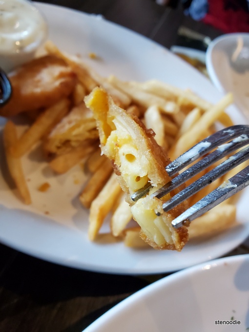 Mac and Cheese Wedges inside