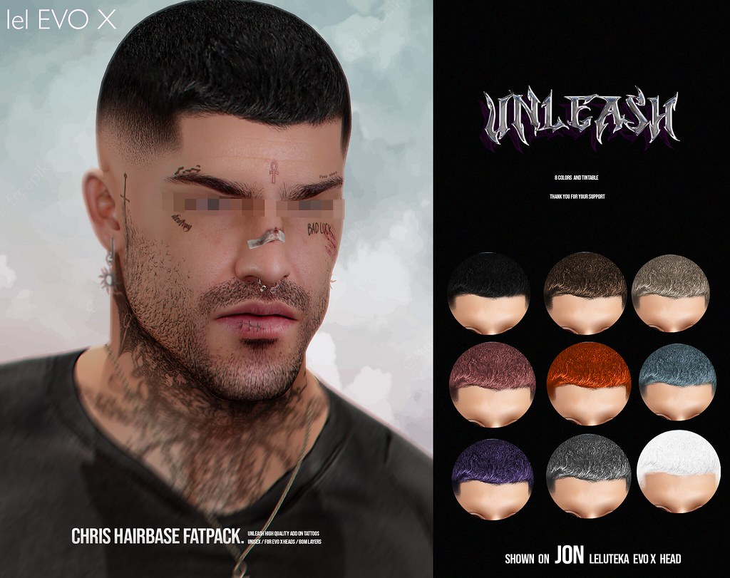 UNLEASH - Chris hairbase FATPACK // EVO X