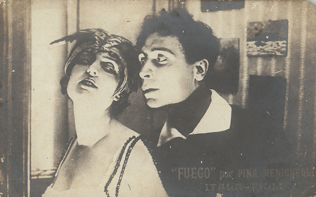 Pina Menichelli and Febo Mari in Il Fuoco (1915)