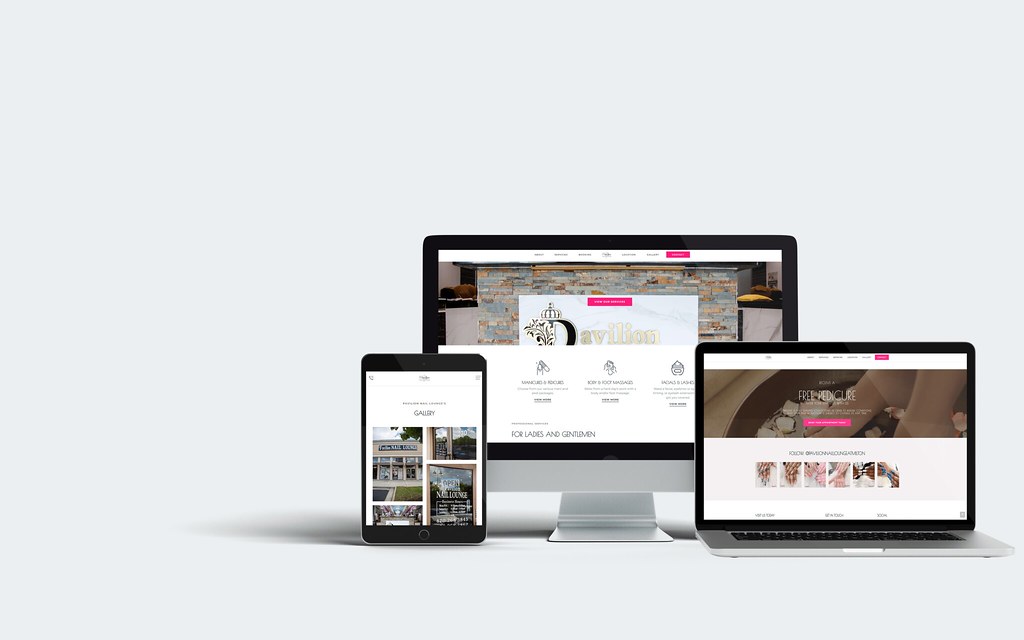 Pavilion Nail Lounge Web Design Website Front End Development HTML CSS
