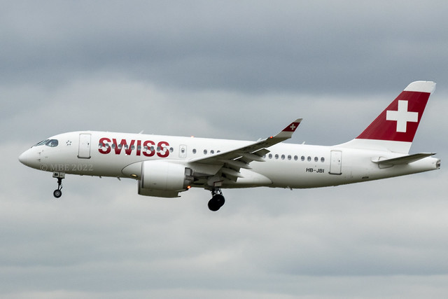HB-JBI | Swiss | Airbus A220-100 | CN 50018 | Built 2019 | LHR/EGLL 05/04/2022