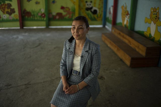 Busara Ismailova, supervisor at Ak-Bulak kindergarten