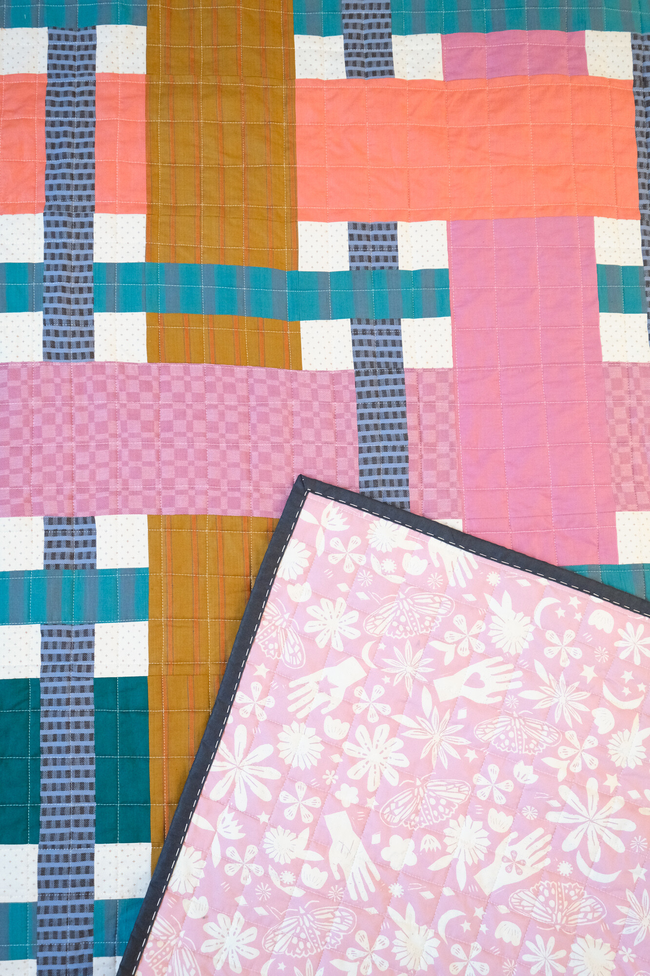 The Jonah Quilt in Warp and Weft Moonglow — Kitchen Table Quilting
