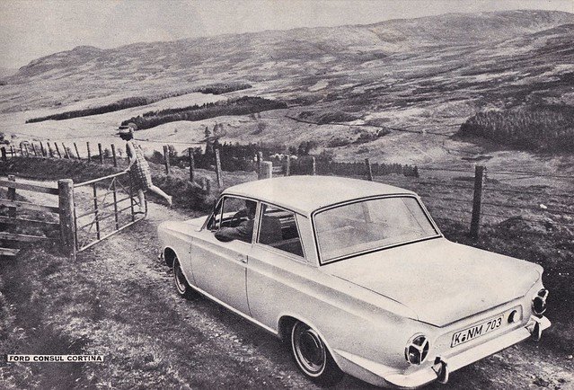 Postcard Ford Consul - Cortina 1 198 cm₃ Collection L'Action Automobile et Touristique 1962a