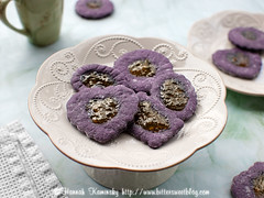 Ube Thumbprint Cookies 1