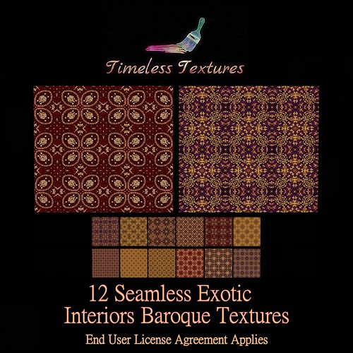TT 12 Seamless Exotic Interiors Baroque Timeless Textures