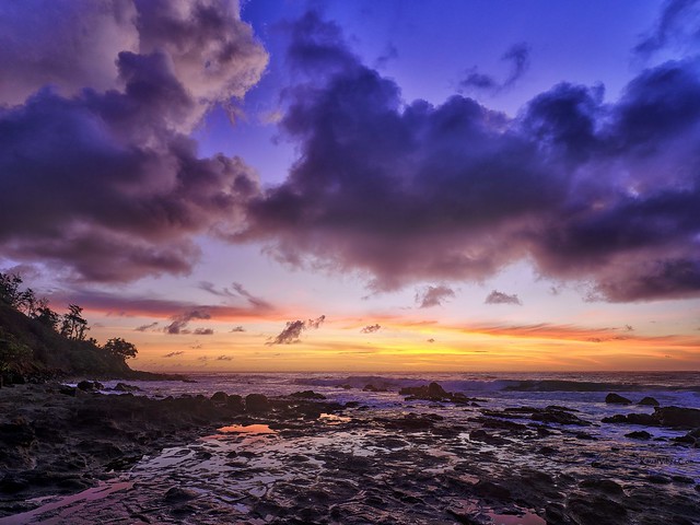 Sunrise, Kealia Beach, Kauai.