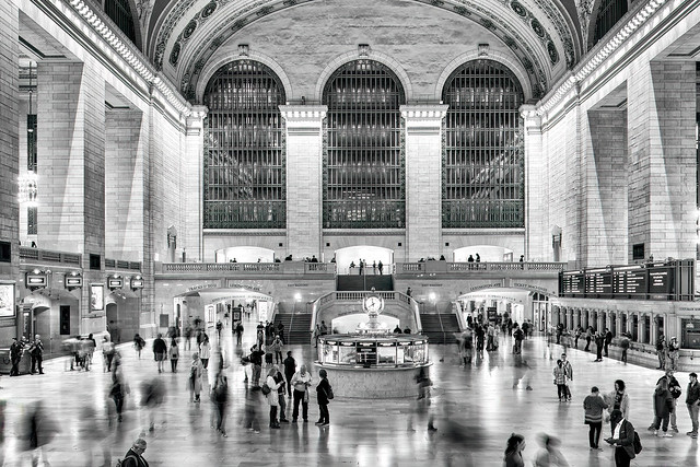Grand Central Terminal One Second Exposure