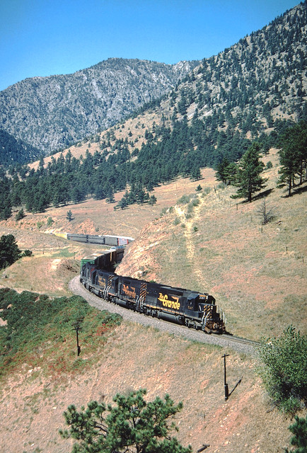 DRGW 5367 at Tunnel #1 Westbound Summer, 1985