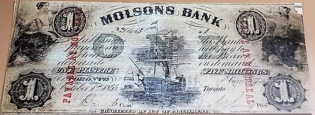 Une piastre / five shillings note poster