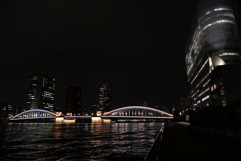 nightscape Kachidoki bridge