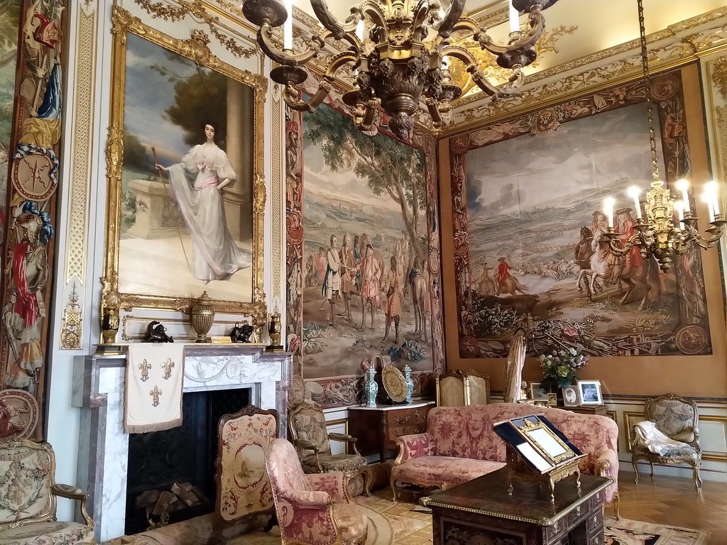 Opulent state rooms of Blenheim Palace