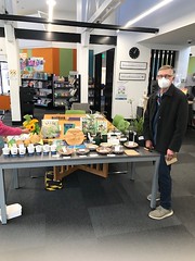 David at Lyttelton Library Plant and Seed Swap