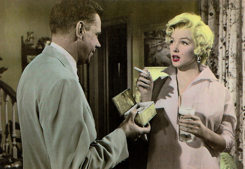 Tom Ewell and Marilyn Monroe in The Seven Year Itch (1955)