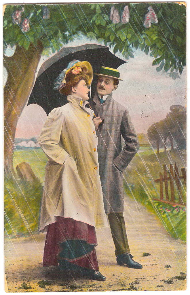 Sheltering From the Rain in 1908