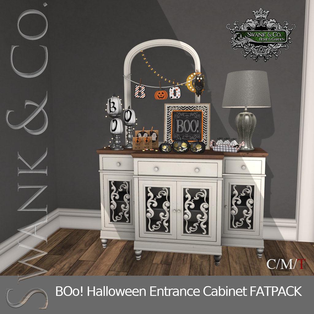 Swank & Co.  BOo! Halloween Entrance Cabinet FATPACK