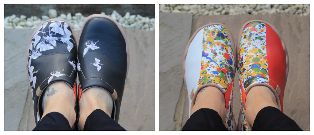 Comparison of left and right foot shoes, UIN Footwear