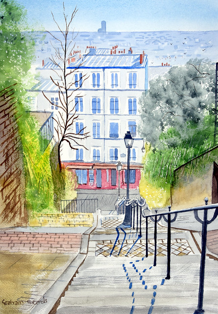 Rue du Calvaire, Escaliers du Calvaire, Montmartre
