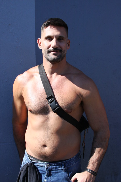 HANDSOME HAIRY DADDY HUNK ! ~ photographed  by ADDA DADA ! ~ FOLSOM STREET FAIR 2022 ! (safe photo) (50+ FAVES)