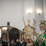 1 октября 2022, Встреча ковчега с мощами преподобного Сергия Радонежского, Литургия в Воскресенском кафедральном соборе (Тверь)