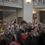 1 октября 2022, Встреча ковчега с мощами преподобного Сергия Радонежского, Литургия в Воскресенском кафедральном соборе (Тверь)
