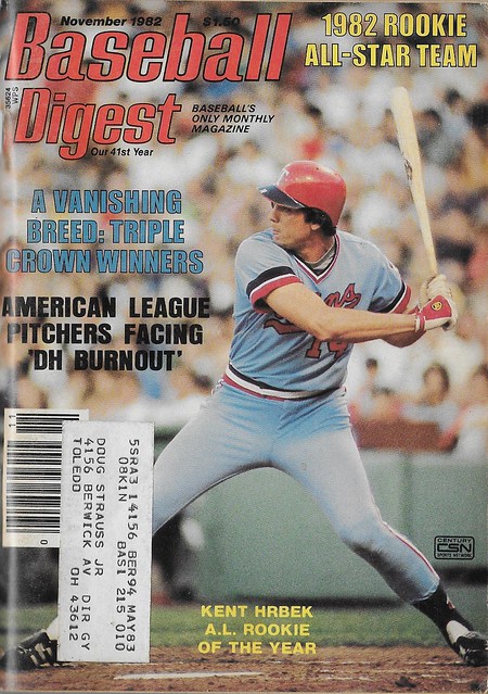 Hrbek, Kent - Baseball DIgest (Nov 1982)