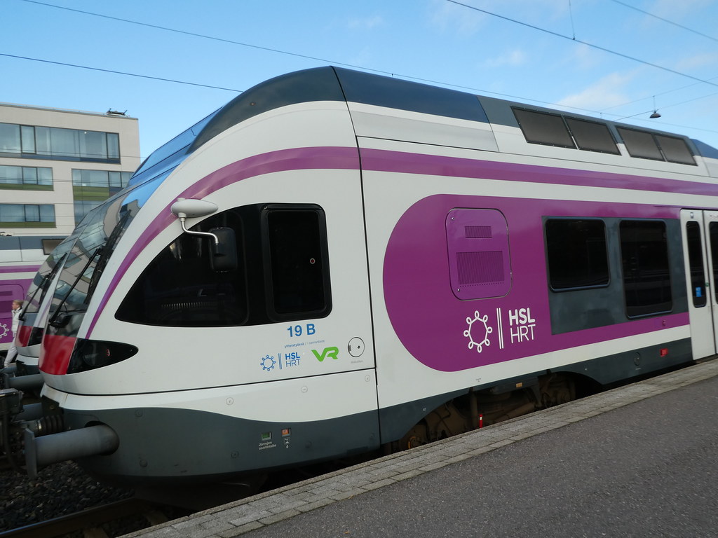 Train from Helsinki to Espoo Centre