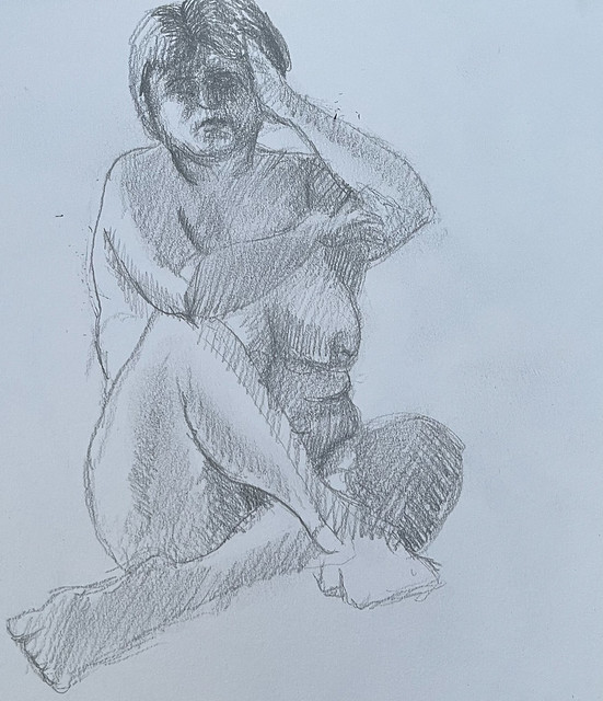 20 minutes life study in graphite