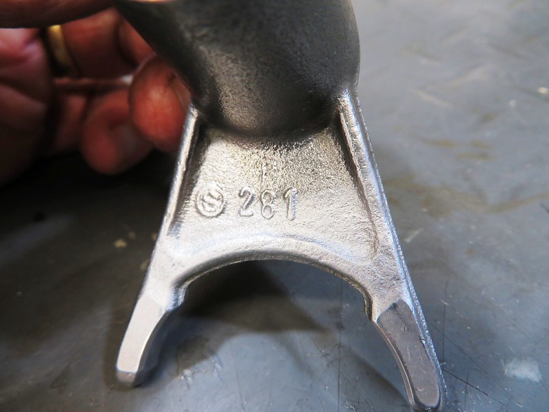 Cleaned & Polished Intermediate Shaft Shift Fork Marking