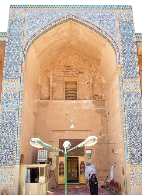 Yazd Mausoleum of Imamzadah Sayyid Rukn al-Din (Bogheh-e Sayyed Roknaddin) 1325 Muzaffarid Entrance iwan (2e)
