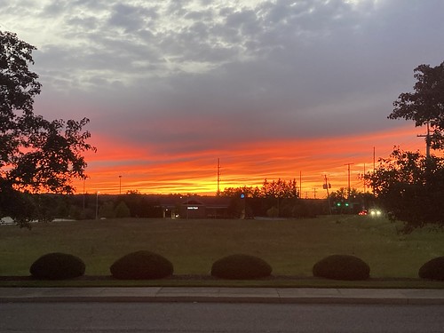 sunset sky streetsboro ohio clouds orange iphonese hurricane ian