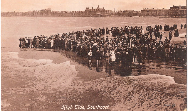 Southport - High Tide Prior to 1914. And the Battle of Liège.