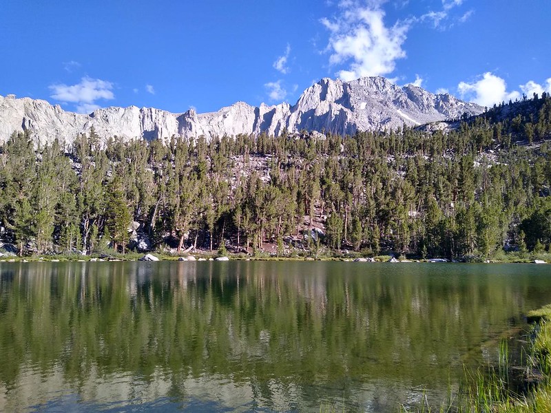 I hiked around Flower Lake and got water from the inlet stream - University Peak is on the right