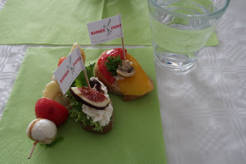 Fingerfood vom mittäglichen Buffet bei einer Tagung in Halle